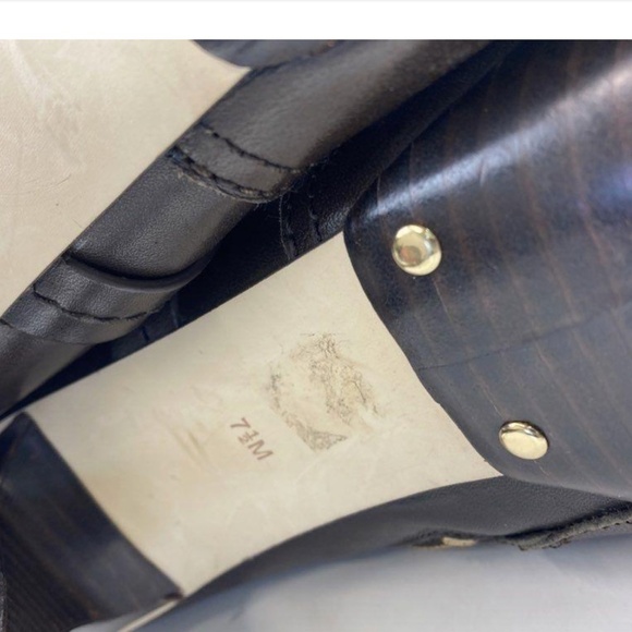 Michael Kors Stockard Platform Stiletto Brown Leather Ankle Booties, Size 7.5 - Picture 12 of 15